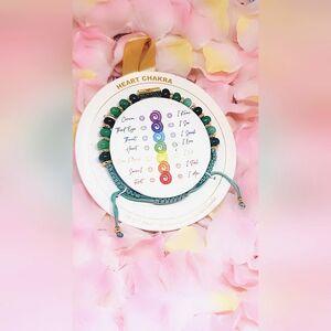 14k dipped, genuine stone 7 Chakra alignment bracelet